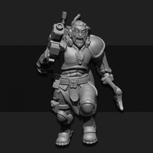 ulfhednar hunter male 04 tabletop warhammer miniature scifi norse scout dnd foundry sarks 3d print model - Mito3D