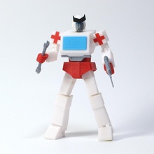 articulado g1 transformadores ratchet apoya robot juguete autobots trinquete optimusprime optimus ocultar hierro 3d print model - Mito3D