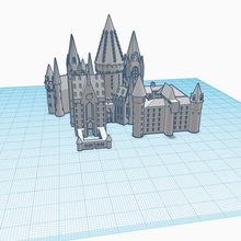 hogwarts tinkercad 3d print model - Mito3D
