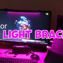 monitor led light bracket holder 3d print model - Mito3D