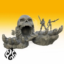altın kılıç arayış masaüstü barbar fantezi Tanrı kahraman minyatürler rpg arazi savaş oyunları cüce kıyamet mağara Amazon dnd yol bulucu dökümhane balta sakat Crippledgodfoundry tanrı Arazi parçası 3d print model - Mito3D
