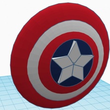 captain america shield comic version 3d print model - Mito3D