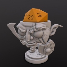 duende cabeza mesa chibi 3d print model - Mito3D