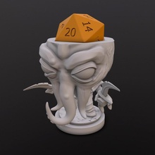 mindslayer assassin dice head tabletop chibi mindflayer 3d print model - Mito3D