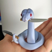 danger noodle animal cute meme snake snek 3d print model - Mito3D