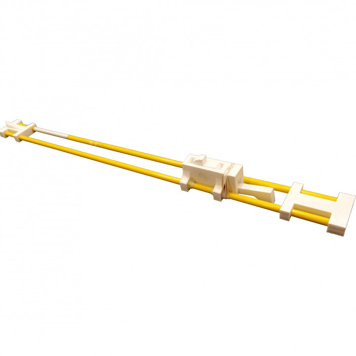 rubber band crossbow mechanical toy 3D print model - Mito3D