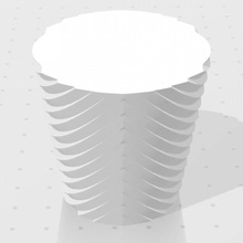 Basamaklı çöp Kutusu devin montes yeniden düzenleme vazo 3d print model - Mito3D