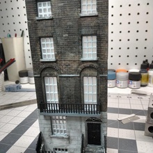 12 grimmauld colocar loja arquitetura filme miniatura harrypotter diorama booknook 3d print model - Mito3D