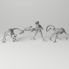 serpente segugi creatura buio deserto mostro miniatura vipera dnd 3d print model - Mito3D