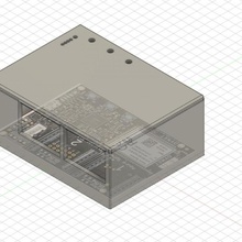 azzurro sfera sviluppatori kit Astuccio guaina devkit element14 3d print model - Mito3D
