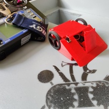 poids fourmi 150g combat robot retourner électronique loisir robots robotique guerres robotiques robotcombat 3d print model - Mito3D