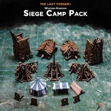 western kingdom - siege camp tabletop epic fantasy medieval miniatures wargame scenery 6mm 10mm warmaster 3d print model - Mito3D