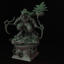 lizardmen saurus hero tabletop rpg warhammer miniature dungeonsanddragons rol d&d ageofsigmar aos ninthage 3d print model - Mito3D