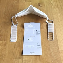 kulak konfor maske klips 2 adet 3 varyantlar tasarım Emniyet büyük korona kafa bandı minimalist maskesi ekipman ppe n95 ffp klipsi 3d print model - Mito3D