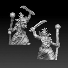 goblin dagger tabletop miniature staff mage warlock 3d print model - Mito3D