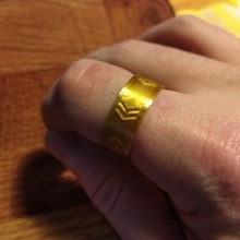 hive logo ring jewellery jewelry cryptocurrency 3d print model - Mito3D