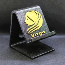 virgo zodiac sign phone stand holder iphone android gift handy stars woman tablet universal starsign phonestand virgin astrology horoscope 3d print model - Mito3D