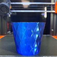 diamond planter v2 vase mode pot double vasemode wide zelrick zel 3d print model - Mito3D