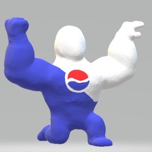 Pepsiman bebida homem Pepsi 3d print model - Mito3D