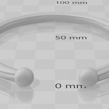 Basic öffnen Armreif Zubehör Armband Schmuck 3d print model - Mito3D