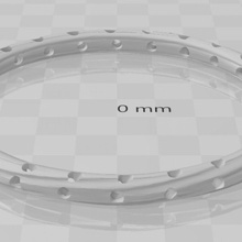 durchlöchert Armreif Armband Schmuck Zubehör 3d print model - Mito3D
