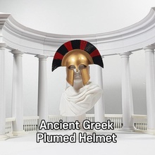 ancient greek plumed helmet type props & cosplay decoration greece warrior replica crest sparta corinthian plume 3d print model - Mito3D