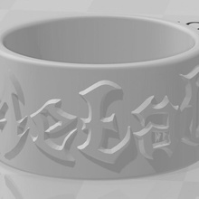 metal anillo accesorios música 3d print model - Mito3D