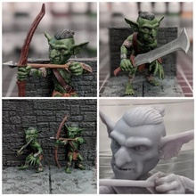 goblins tabletop archer scimitar d&d tabletopgaming shortbow 3d print model - Mito3D