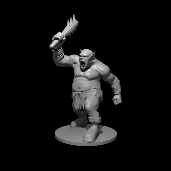 ogre actualisé pose 2 géant troll dnd éclaireur 3D print model - Mito3D