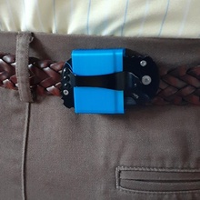 horizontal ceinture agrafe boker type couteau 3d print model - Mito3D