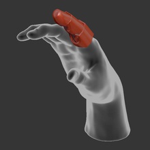 iron man finger - test print ninjaflex 3d print model - Mito3D