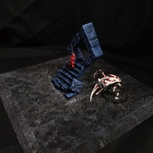 portale inferno impostato tavolo stl miniature rpg dnd wor worldsoverrun 3d print model - Mito3D