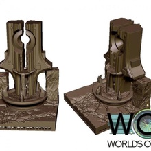 Brunnen Blut Tischplatte stl Miniaturen Rollenspiel Terrain dnd Inferno wor Weltenüberlauf Haldane 3d print model - Mito3D