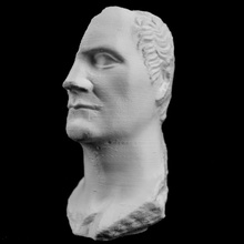 busto giulio cesare british museum londra scansione 3d print model - Mito3D