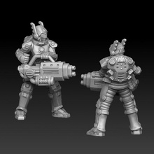 valkyrie big gun tabletop armour female future knight sci-fi space star war cyberpunk 3d print model - Mito3D