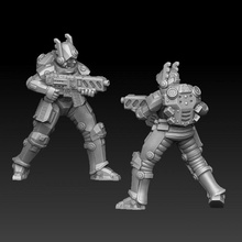valkyrie gun tabletop armour female future knight sci-fi space star war cyberpunk 3d print model - Mito3D