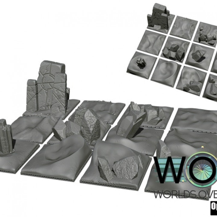 versengen Tischplatte stl Miniaturen Rollenspiel Terrain dnd wor Weltenüberlauf 3D print model - Mito3D