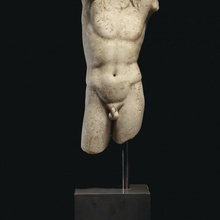 romano marmo torso Narciso scansione mitologia calcolo ragazzo nudo gioventù 3dprinting 3dprintable bellezza fotogrammetria frammento christies 3d print model - Mito3D