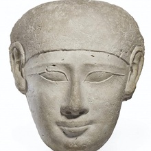 egipcio caliza cabeza sarcófago tapa escanear Egipto escultura ptolemaico 3dprintable fotogrametría private collection cristianas 3d print model - Mito3D