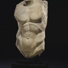 marble torso diadumenos polykleitos scan roman sculpture stone nude 3dprinting 3dprintable photogrammetry fragment private-collection 3d print model - Mito3D