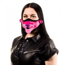 pantera mascarilla accesorios cosplay máscara proteccion Tigre rosado coronavirus covid 19 careta rostro 3d print model - Mito3D