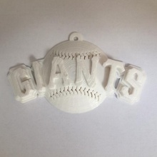 sf giants logotipo fan art esporte beisebol gigantes sanfran 3d print model - Mito3D