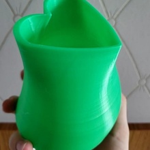 heart vase & garden love 3d print model - Mito3D