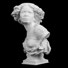 buste femme esclave glyptothèque ny carlsberg copenhague jardin 3d print model - Mito3D
