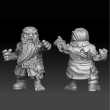 zombie dwarf tabletop undead miniature rot wound 3d print model - Mito3D
