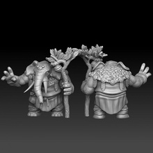 elephant tribal mystic tabletop nature miniature mage druid 3d print model - Mito3D