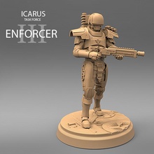 icarus enforcer 3 store 40k gaming sci-fi science soldier warhammer fiction tabletop cyberpunk warhammer40k wargamming inquisition arbites 3d print model - Mito3D