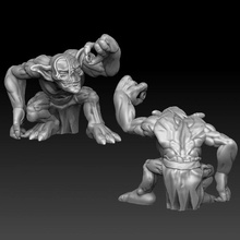 cave goblin looter store monster miniature tabletop morlock 3d print model - Mito3D