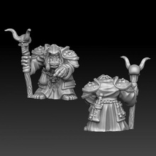ork warlock store monster orc warrior magic miniature staff mage tabletop shaman spiritualist 3d print model - Mito3D