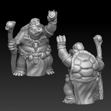 turtle shaman store animal miniature mage tabletop 3d print model - Mito3D